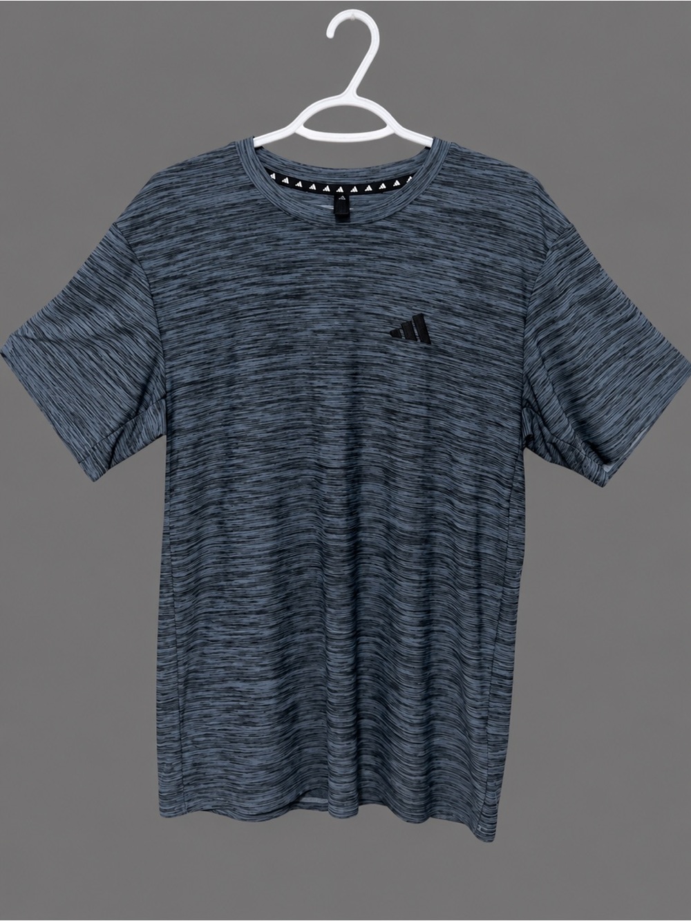 adidas Heathered Navy Short-Sleeve Performance Tee